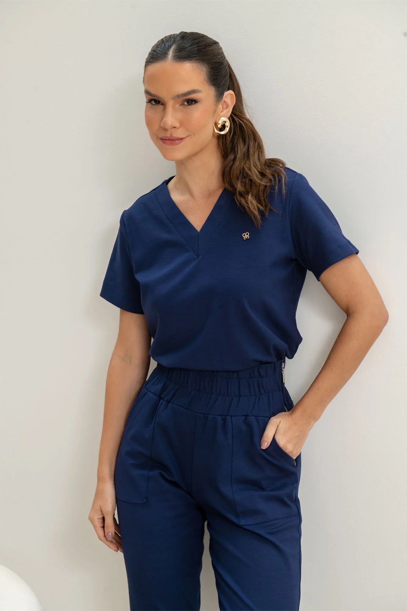 Scrub Essential Feminino Imperial Blue