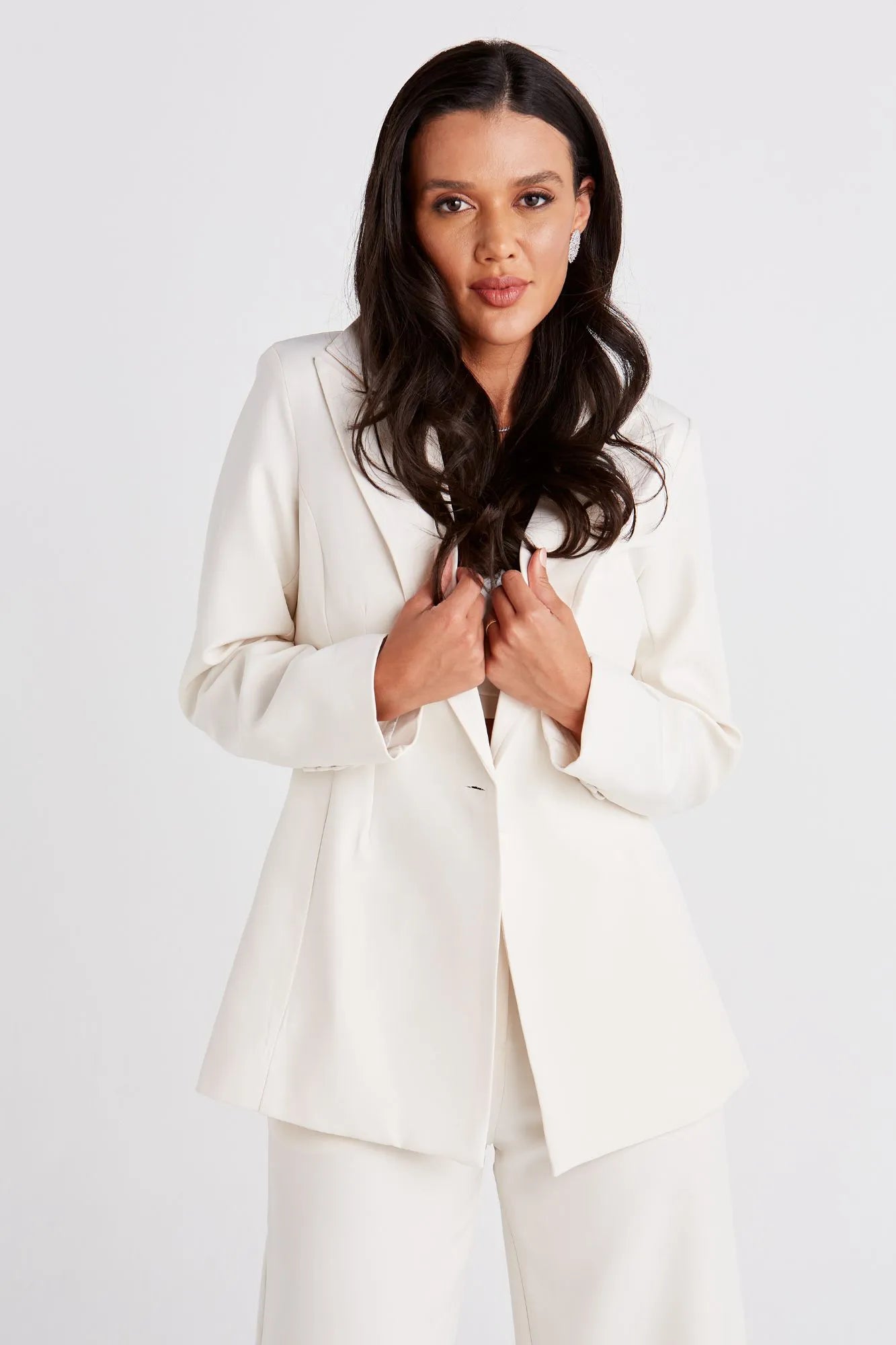 Conjunto Blazer e Calça de Alfaiataria Feminina